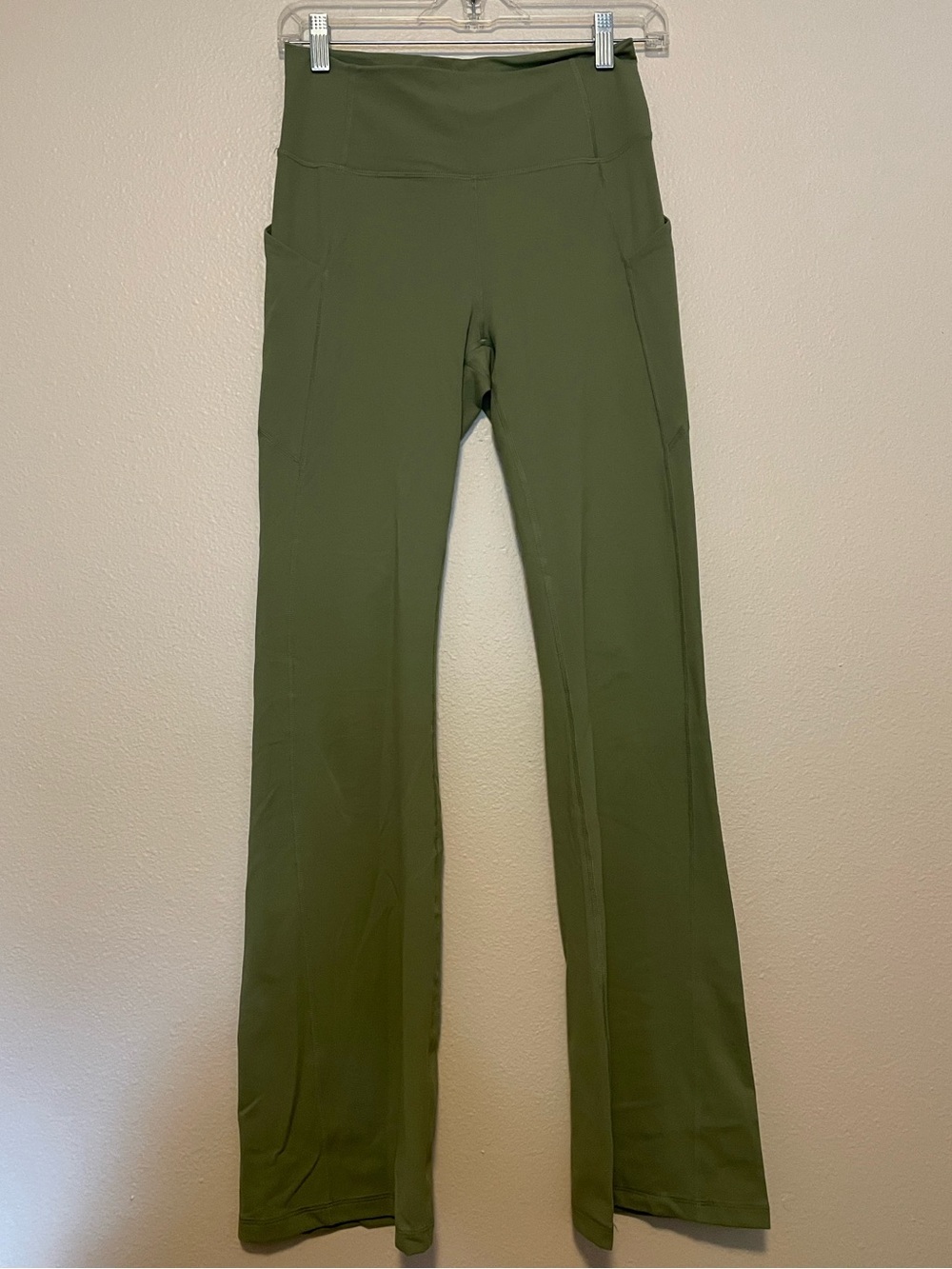 Fabletics PureLuxe High-Waist Oasis kick flare Legging in Olive